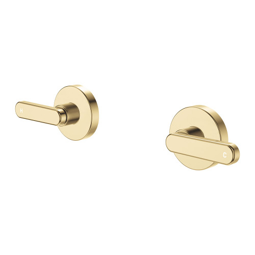 Kaya Lever Wall Taps Urban Brass [326075]