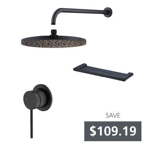 Rome Shower Bundle Matte Black [331092]