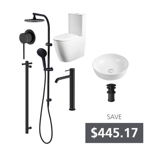 The Ultimate Bathroom Bundle Matte Black [331087]