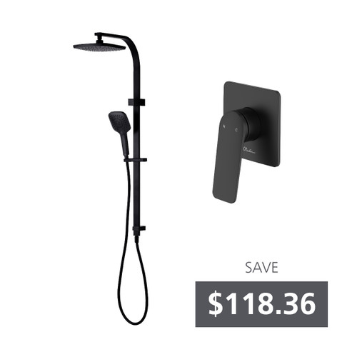 Monaco Dual Shower Bundle Matte Black [331072]