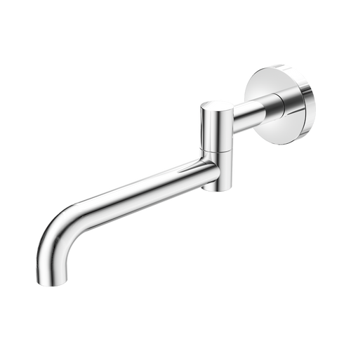 Mecca Wall Mounted Swivel Bath Spout (Only) 225mm II Chrome [330941]