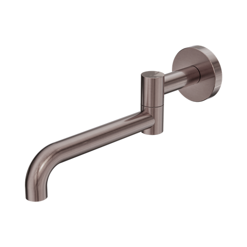 Mecca Wall Mounted Swivel Bath Spout (Only) 225mm II Brushed Bronze [330950]