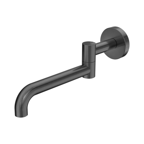 Mecca Wall Mounted Swivel Bath Spout (Only) 225mm II Gunmetal [330921]