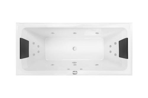 San Diego Contour T/Pad 14-Jet Spa Bath 1790mm High Gloss White [120003]