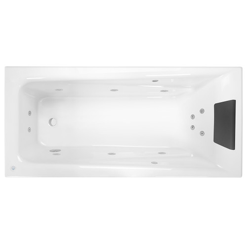 Novara Contour 12-Jet Spa Bath Sensa Touch 1525mm High Gloss White [272724]