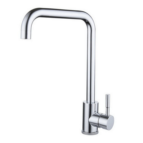 Xon Xpressfit Sink Mixer Stainless Steel 4Star Square Gooseneck Chrome [192334]