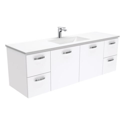 Vanessa Unicab Single Bowl Wall-Hung Vanity 1500mm 1 Tap Hole [168829]