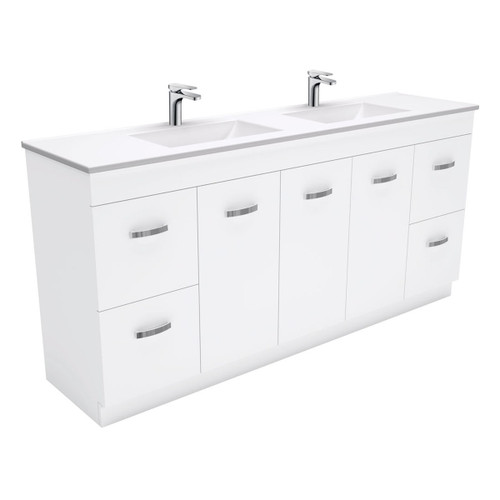 Vanessa Unicab 1800mm Double Bowl Vanity On Kickboard 1 Tap Hole [168830]