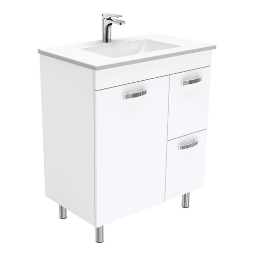 Vanessa Unicab 750 Vanity On Legs Right Side Drawers 1 Tap Hole [168814]