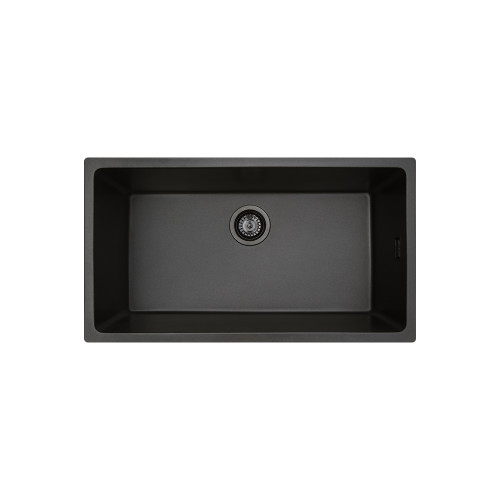 Kuro Granite 49L Single Bowl Kitchen Sink Matte Black [332023]