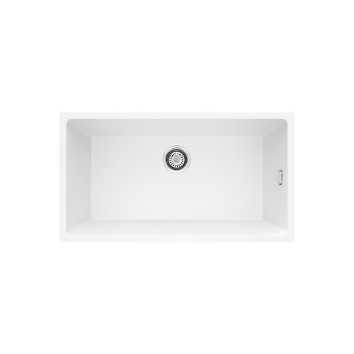 Kuro Granite 49L Single Bowl Kitchen Sink Matte White [331972]