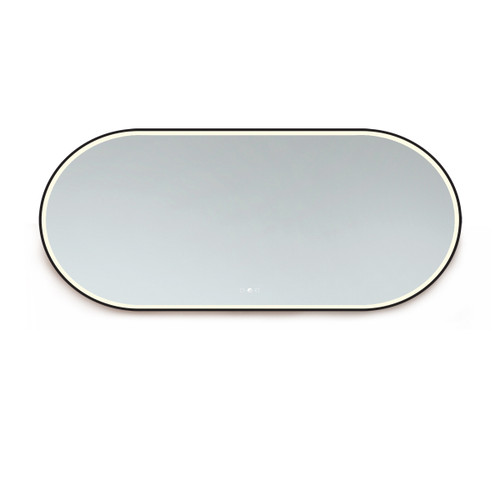 Aura Matte Black LED Pill Mirror 750 x 1500mm [327508]
