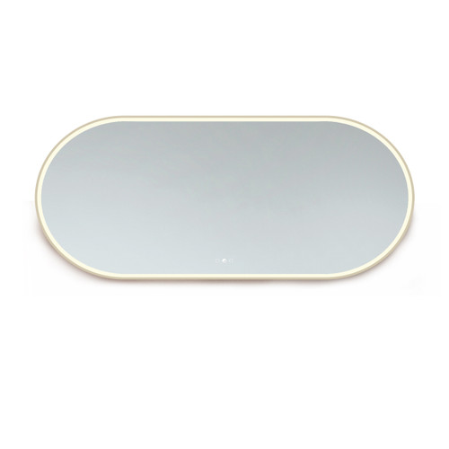 Aura Brushed Nickel LED Pill Mirror 750 x 1500mm [327488]