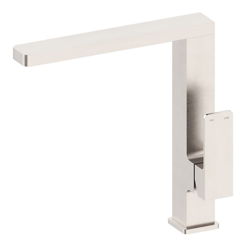 Celia Sink Mixer (Square Spout) 5Star Brushed Nickel Lead Free [332428]