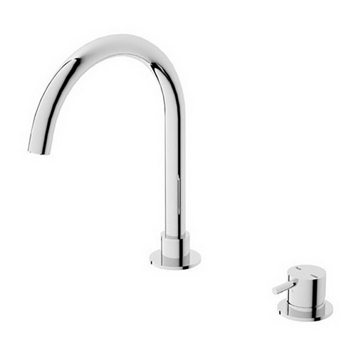 Mecca Hob Basin Mixer (Separate Round Spout) 6Star Chrome Lead Free [332472]