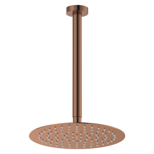 Kaya Shower Ceiling Dropper Set Brushed Copper [301622]