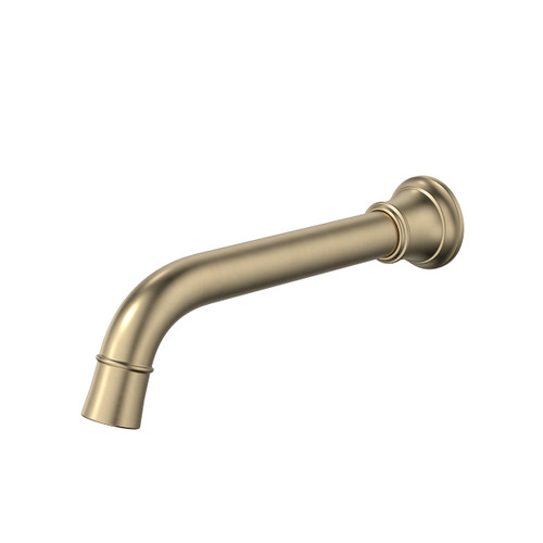 Riviere Wall Basin or Bath Outlet 210mm Brushed Brass [334411]