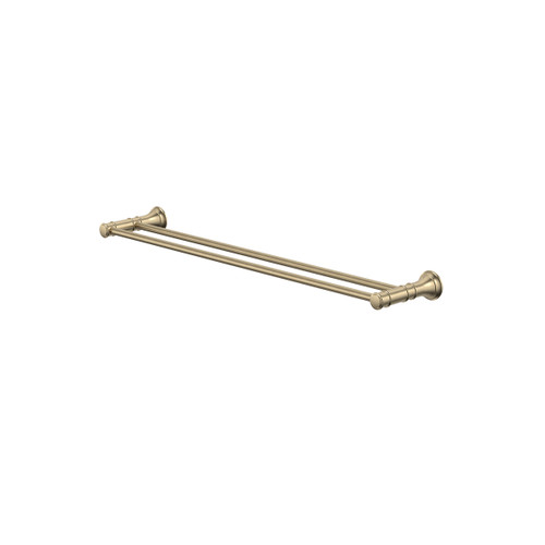 Riviere Double Towel Rail 600mm Brushed Brass [334418]