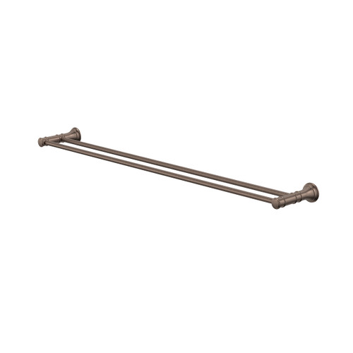 Riviere Double Towel Rail 800mm Brushed Bronze [334379]