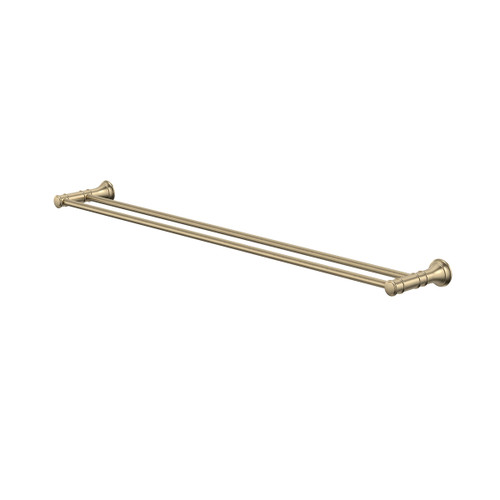 Riviere Double Towel Rail 800mm Brushed Brass [334383]