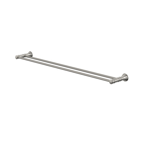Riviere Double Towel Rail 800mm Brushed Nickel [334354]