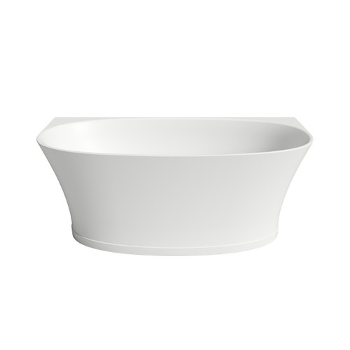 Riviere 1500mm Back-to-Wall Bath with Overflow Matte White [334305]