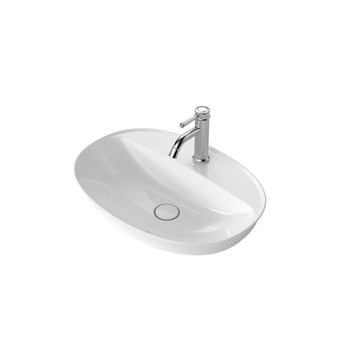 Riviere Inset Basin White 1 Tap Hole [334313]