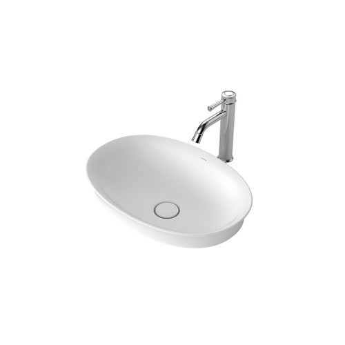 Riviere Inset Basin Matte White 0 Tap Holes [334323]