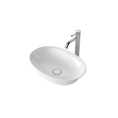 Riviere Above Counter Basin White 0 Tap Holes [334267]