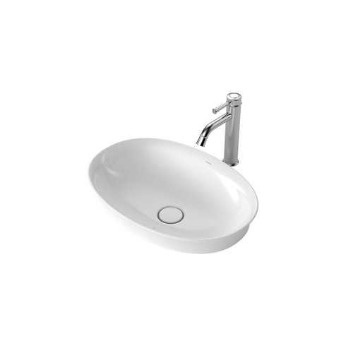 Riviere Inset Basin White 0 Tap Holes [334269]
