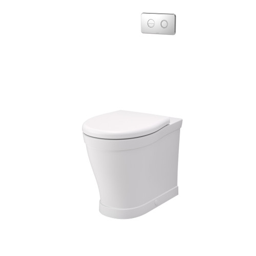 Riviere Cleanflush Invisi Series II Wall Faced Suite Matte White [334245]
