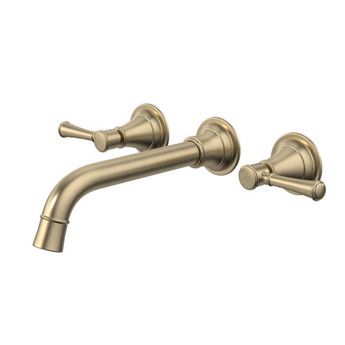 Riviere Wall Basin or Bath Set 210mm Brushed Brass [334424]