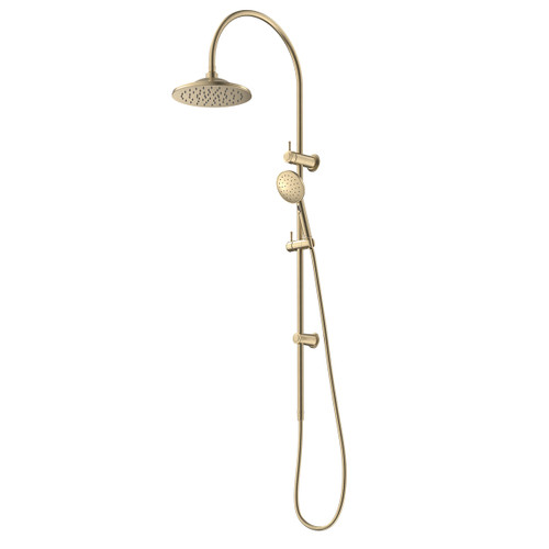 Riviere Rail Shower with Overhead Brushed Brass [334320]
