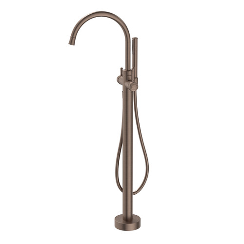 Riviere Freestanding Bath Filler with Handshower Brushed Bronze [334266]