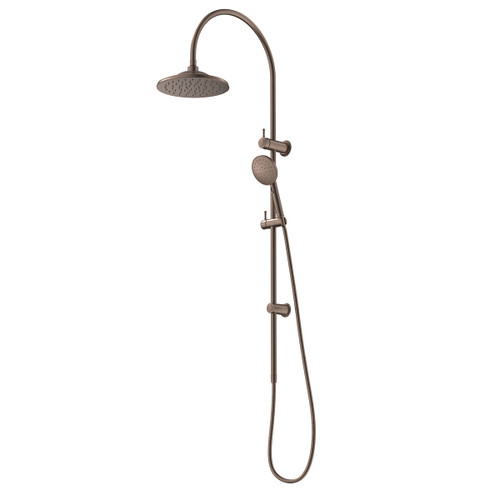Riviere Rail Shower with Overhead Brushed Bronze [334288]