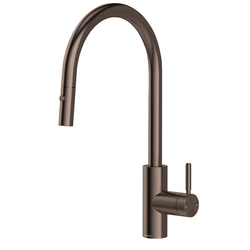 Vivid Mkii Pull-Out Sink Mixer 240mm Gooseneck Brushed Bronze [337308]