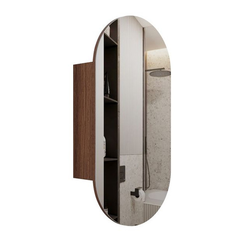 Beau Monde Oblong Walnut Shaving Cabinet [332147]