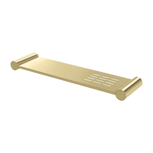 Vivid Slimline Metal Shelf Brushed Gold [271887]