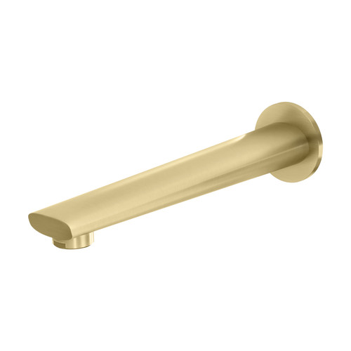 Builders Arlo Wall Bath Outlet 200mm Brushed Gold [278921]