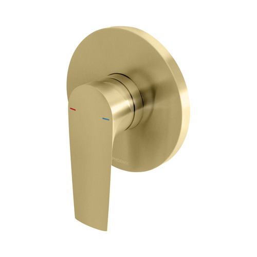 Builders Arlo Shower or Wall Mixer Trim Kit (Only) Brushed Gold [278777]