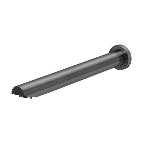 Vivid Wall Bath Outlet 32 x 300mm Angled Brushed Carbon [278728]