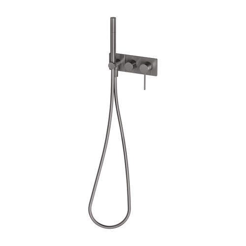 Vivid Slimline Wall Shower System Brushed Carbon [278886]