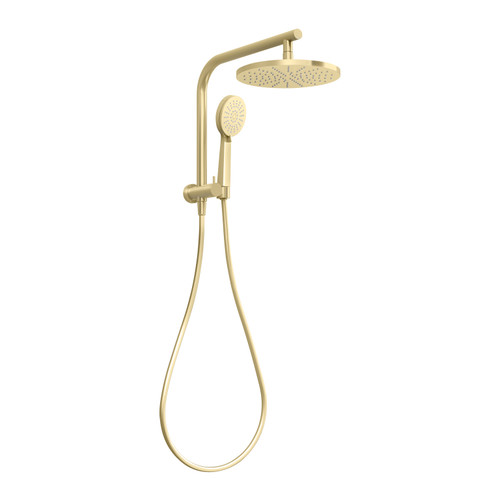 Vivid Slimline Compact Twin Shower Brushed Gold [278843]