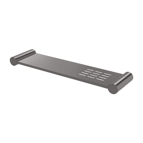 Vivid Slimline Metal Shelf Brushed Carbon [278749]
