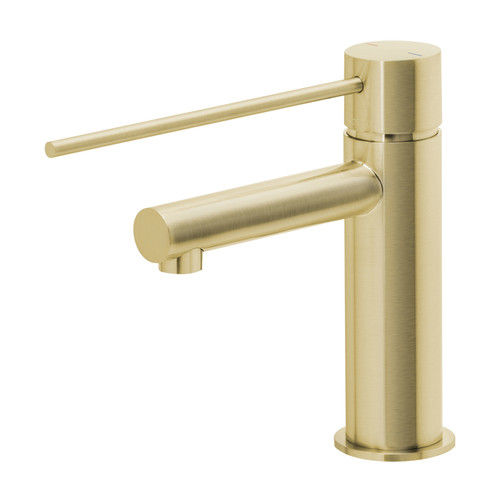 Vivid Slimline Basin Mixer with Extended Lever  Brushed Gold [278751]