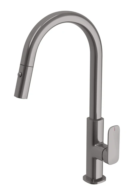 Nuage Pull Out Sink Mixer 200mm Brushed Carbon [300613]