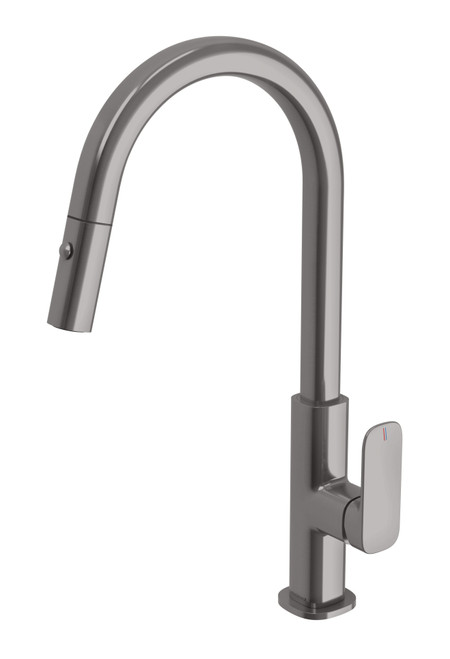 Nuage Pull Out Sink Mixer 200mm Brushed Carbon [300613]
