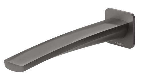 Mekko Wall Bath Spout 200mm Brushed Carbon Lead Free [301698]