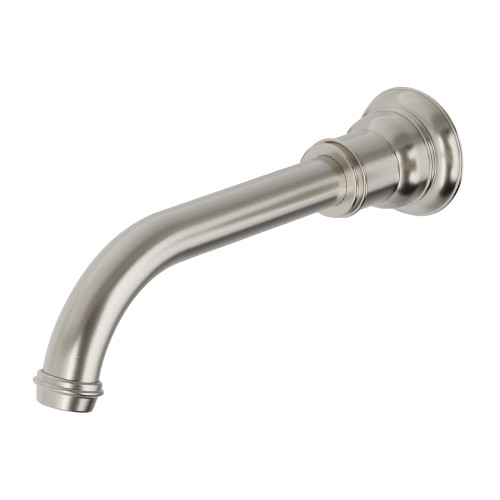 Cromford Wall Bath or Basin Spout 200mm 5Star Brushed Nickel Lead Free [302420]