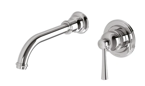 Cromford SwitchMix Wall Basin or Bath Mixer Set Fit-Off Kit Chrome Lead Free [303112]